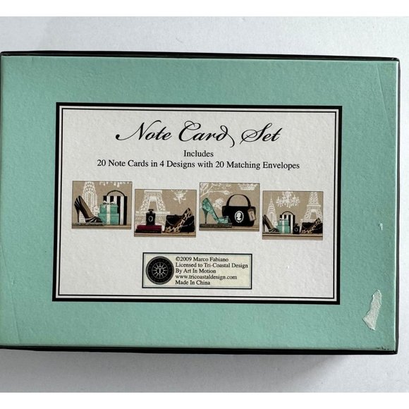 Marco Fabiano 2009 Note Card Set High Fashion 20 Card with Envelopes - Picture 12 of 12